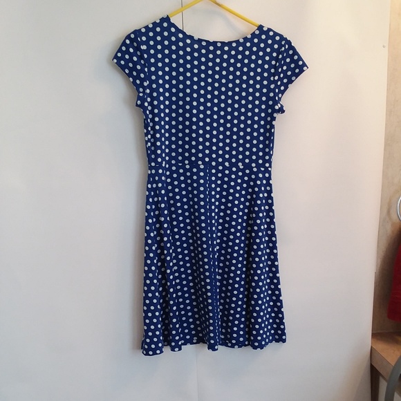 Blue Polka Dot AA Studio Dress - Picture 4 of 6